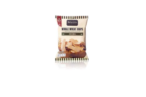 DE LA LITA, Whole Wheat Chips Original - 70 g