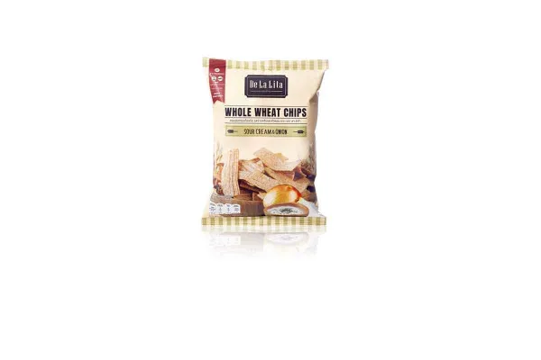 DE LA LITA, Whole Wheat Chips Sour Cream & Onion - 70 g