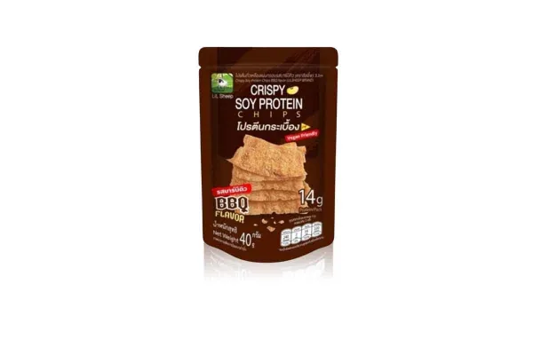 LILSHEEP Crispy Soy Protein, BBQ - 14 g