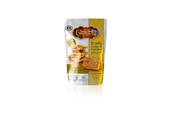JORNGUAN Rice Cracker, Jasmine Rice Cracker with Flossy Pork (Original) - 90 g