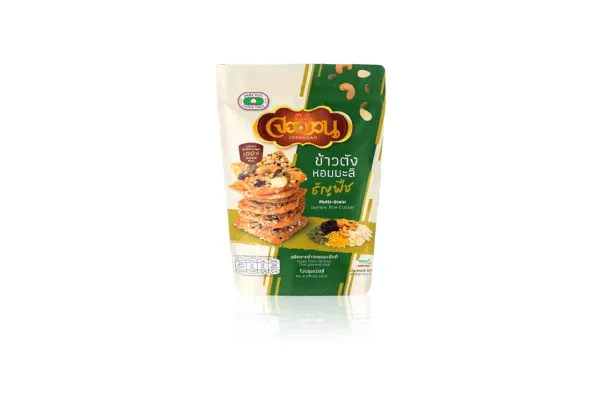 JORNGUAN Rice Cracker, Multi Grain Jasmine Rice Cracker - 90 g 