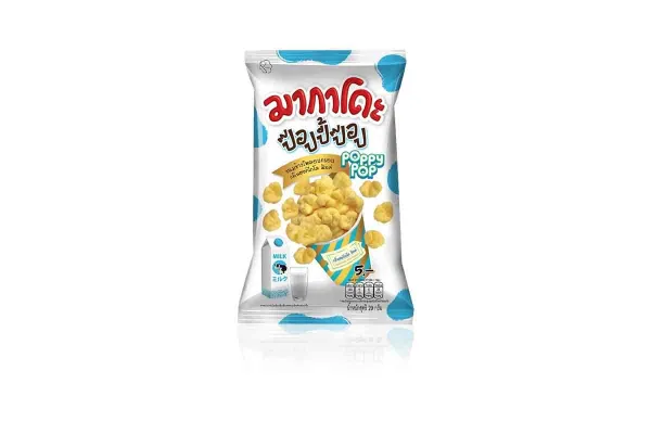 MAKADO Poppypop Corn Snack, Hokkaido Milk - 20 g