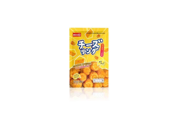 MIZUHO Japanese Rice Cracker, Cheese Ring Gouda - 35 g 