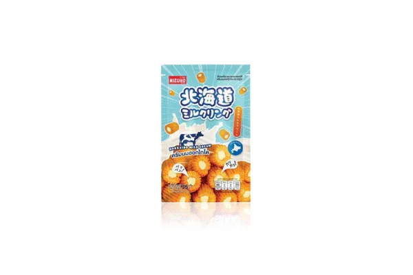 MIZUHO Japanese Rice Cracker, Hokkaido Milk Ring - 35 g 