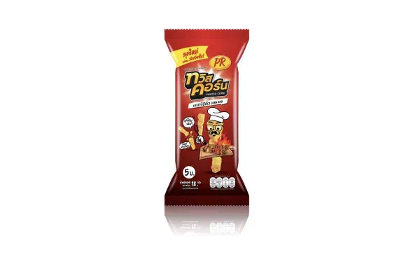 P.R. TWISTCORN Corn Snack, BBQ - 18 g 
