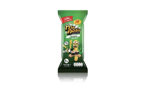 P.R. TWISTCORN Corn Snack, Nori Seaweed - 18 g 