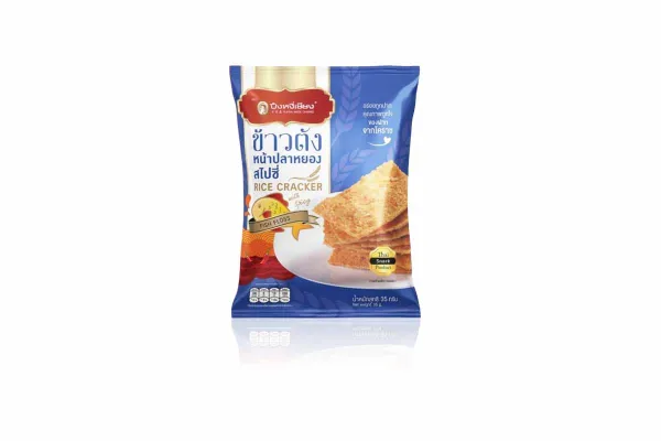 PUENG NGEE CHIANG Crispy Rice Cracker, Spicy Fish Floss - 35 g