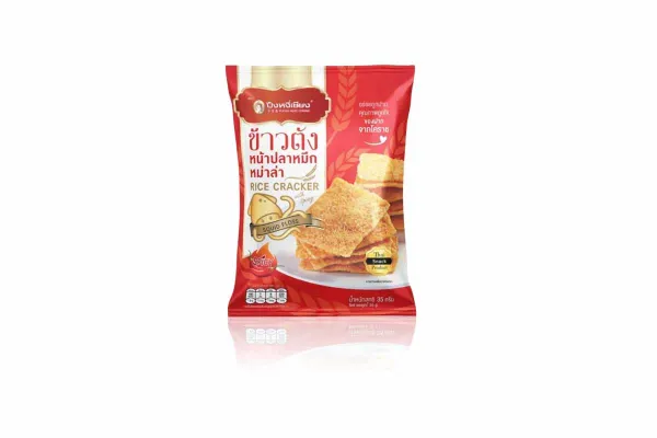 PUENG NGEE CHIANG Crispy Rice Cracker, Spicy Squid Floss - 35 g