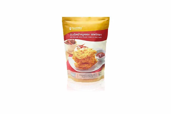 PUENG NGEE CHIANG Crispy Rice Crackers, Flossy Pork with Chili Paste - 100 g