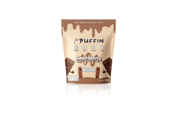PUFFIN Rice Puff Snack, Chocolate - 50 g