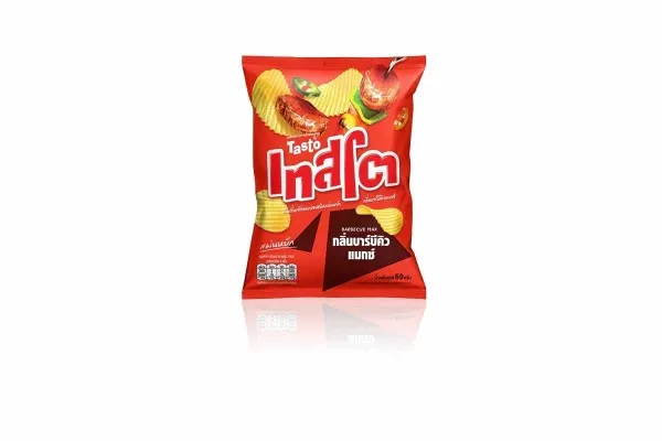 TASTO Ridge Potato Chip, BBQ - 69 g