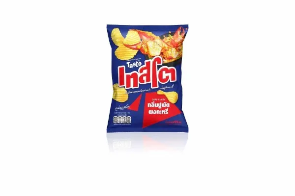 TASTO Ridge Potato Chip, Crab Curry - 69 g