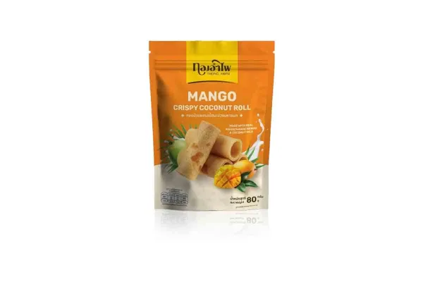 THONG AMPAI Coconut Crispy Roll with Mango - 80 g