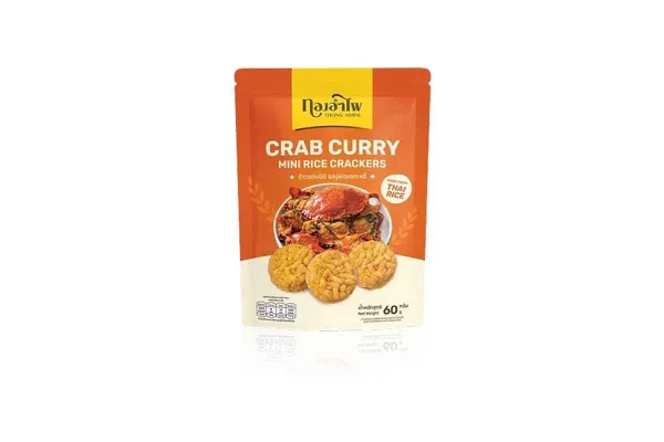 THONG AMPAI Mini Rice Cracker, Crab Curry - 60 g