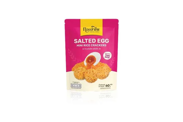 THONG AMPAI Mini Rice Cracker, Salted Egg - 60 g