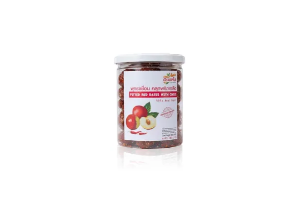 FRUIT PREMIUM Dried Fruit Coated with Chili, Pitted Red Dates - 300 g