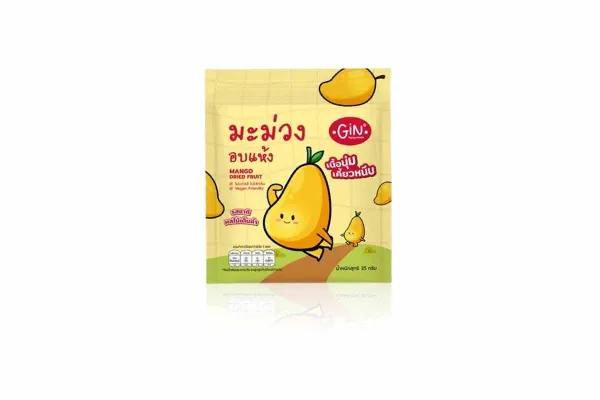 GIN HAPPY SNACKS, Dried fruits Mango - 35 g