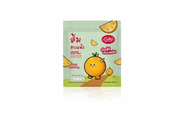 GIN HAPPY SNACKS, Dried fruits Orange - 35 g
