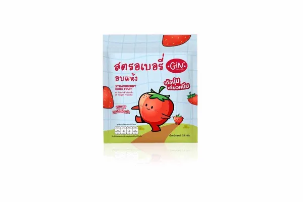 GIN HAPPY SNACKS, Dried fruits Strawberry - 35 g