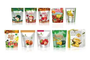 GREENDAY Fruit and Veggie Chips, Freeze Dried Fruits. Full Carton for 24 pcs