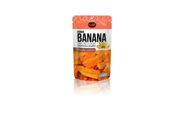 NACKET, Crispy Namwa Banana Chips  BBQ Flavor - 95 g
