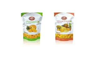 STARRY Thai Fruit Chips - Durian, Mango, Pineapple, Banana and Jackfruit