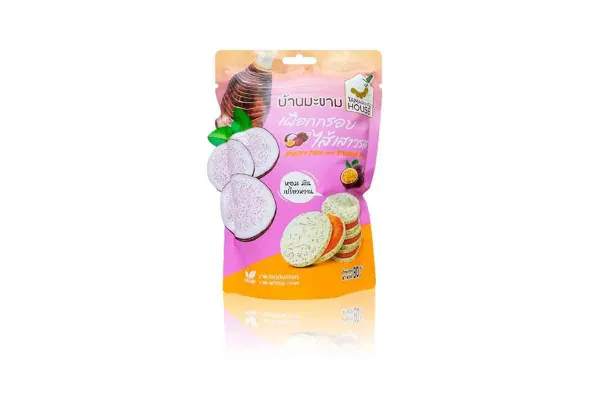 TAMARIND HOUSE Crispy Taro with Filling, Passion Fruit - 80 g