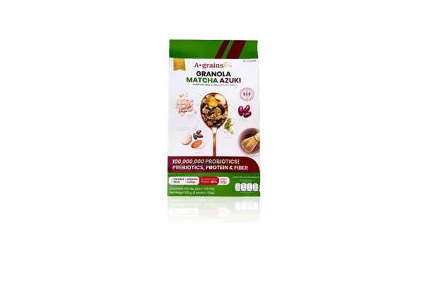A-GRAINS Granola Pro, Matcha Azuki - 250 g