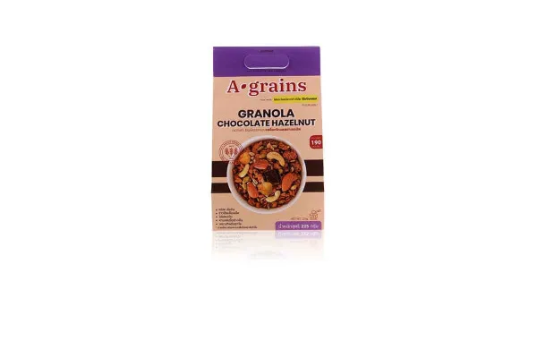 A-GRAINS Granola, Chocolate Hazelnut - 225 g