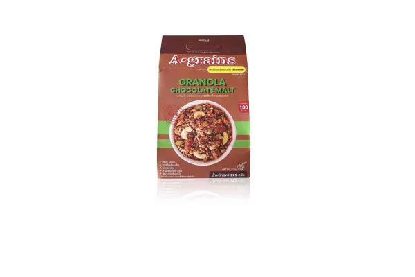 A-GRAINS Granola, Chocolate Malt - 225 g