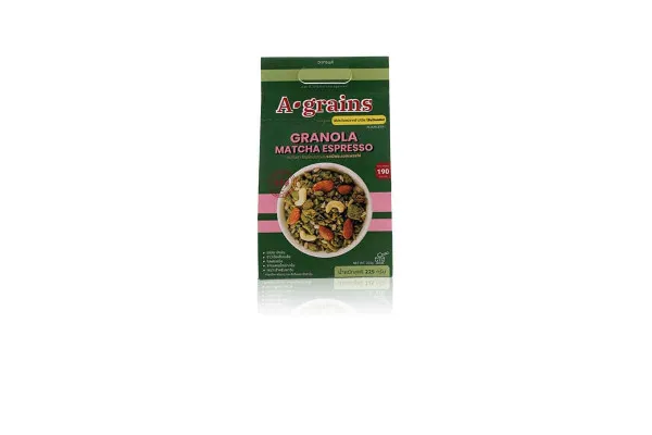 A-GRAINS Granola, Matcha Espresso - 225 g
