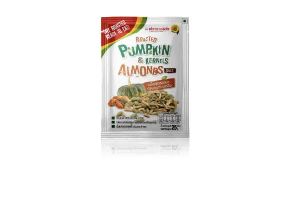 FLOWERFOOD, Roasted Salted Pumpkin Kernels & Almonds - 25 g