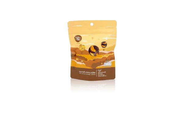 TAI TAI BRAND, Tri-Color Sesame Ball Snack Mixed with Tiger Peanuts & Puffed Rice - 70 g