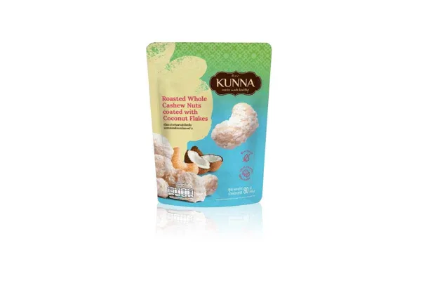 KUNNA Roasted Cashew Nuts Coated with Coconut Flakes