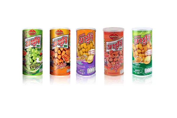 MARUCHO Coated Peanuts, Cashew Nuts, and Tiger Peanuts in a Variety of Flavours