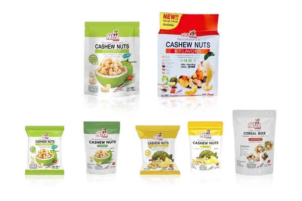 PATTARAWADEE Roasted Cashew Nuts in Various Flavors