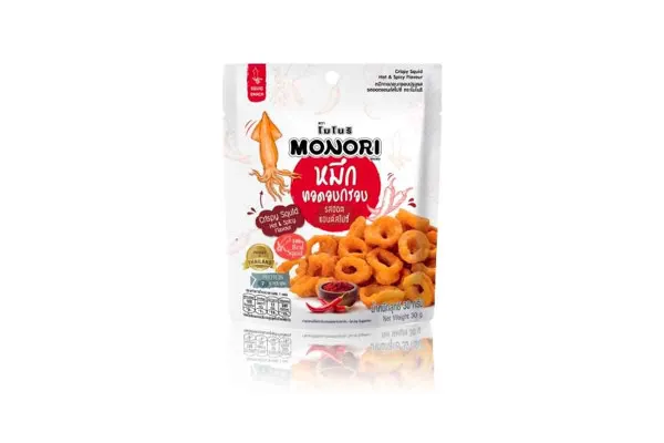 MONORI Crispy Squid, Hot & Spicy - 30 g