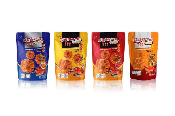 SAN PAO TAI Deep Fried Shrimp Sheet Snacks, Small Bag