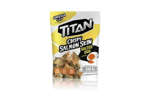 TITAN Crispy Salmon Skin, Salted Egg - 30 g 