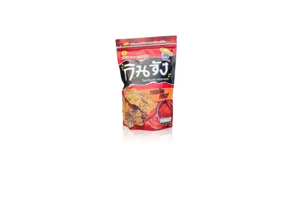GIN JUNG, Tempura Seaweed Spicy - 50 g
