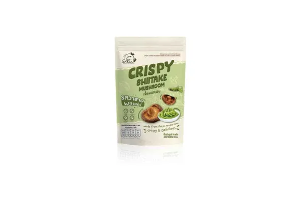 GO GRAIN Crispy Shiitake, Wasabi - 70 g