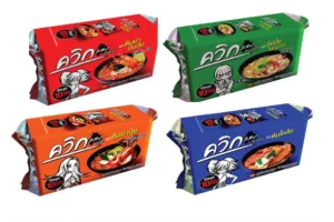 WAIWAI Quick Zabb, Instant Noodles with Variety of Flavors