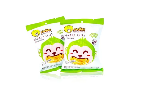 PLEARN Banana Chips Wasabi - 25 g