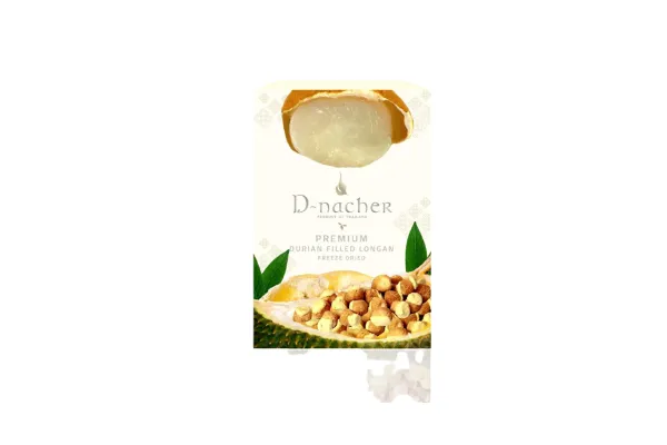 D-NACHER'S Longan Stuffed Durian Freeze Dried - 60 g 